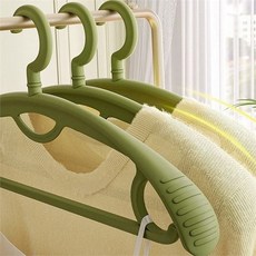 플라스틱옷걸이 어깨 뿔 방지 옷걸이 목 안 늘어나는 논슬립, 그레이