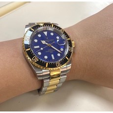 Valentino Coupeau 腕錶 中金陶瓷錶圈 100M防水 藍面 黑框 61589TK-6