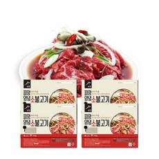 피에이미트마켓 소고기 명절선물 양념 소불고기 미국산 2kg, 1개