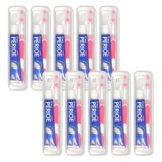 페리오 엘지 치약 칫솔 세트 휴대용 여행 양치 케이스, 10개, 50ml