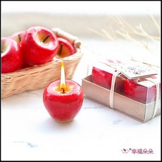 蘋安幸福 蘋果蠟燭 - 送客禮/姊妹禮/婚禮小物, 1個