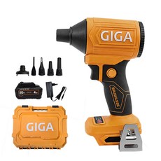 기가 20V 충전 더스트건 휴대용 미니 무선 송풍기 캠핑 세차 G-400A, 4.0Ah 배터리1개