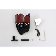 DECUT MIXHAR 護指 平版尖尾指套 傳統弓/反曲弓/複合弓, 1個, 右撇子XL-黑色