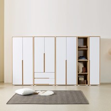 동서가구 밀크 2서랍 오픈선반장 옷장세트 3240 일반형 DF926560, 메이플화이트
