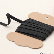 패션스타트 탄력 고무줄 6mm 블랙 1개입, 1개