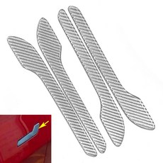 碳銀 亮光真碳纖維 外把手貼片 Model 3/Model Y 專用, 1個