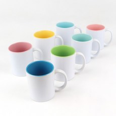 디자인드림 승화전사 11온스 내부 컬러 머그(7색) 포토머그 창업, 노랑(1박스/36개), 1박스