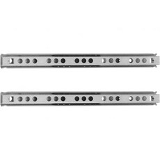 클리스피드 17mm 폭 이단 좁은형 볼베어링 인출 슬라이드 레일 182mm 양방향 접근 지원 2개 세트 소형 가구 박스용 캐비닛 하드, 클리스피드 17mm 폭 이단 좁은형 볼베어링 인출 슬라