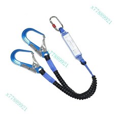 高空作業安全繩耐磨工地施工保險帶防墜落, O型小勾+航空鋁雙大勾【送收納袋】, 1個