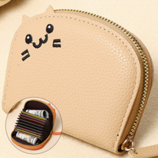 Akatsuki 아코디언 카드지갑 여자 여성 고양이