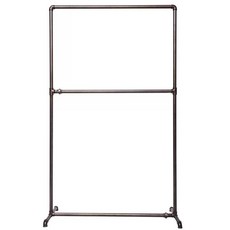 철제 행거 수도관 파이프 스탠드 랙 거치대 빈티지, 6 파이프 120x50x200cm 2단