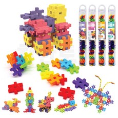 컬러 빼빼 블럭 블록 연결 큐브, 6개, 셋트