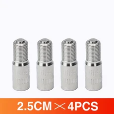 SCHR 밸브 자동차 익스텐더 자전거 25MM 39MM 교체 액세서리 연장 부품 19MM 튜브 사이클링, 4pcs 25mm