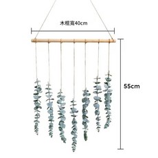 波西米亞風植物壁掛裝飾 松木款式 84*75cm, 款式八, 1層
