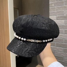 優雅帽子八角帽春夏季薄款網紗透氣貝雷帽女顯臉小逛街遮陽鴨舌帽 副廠商品