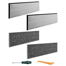 캐빈 에어 필터 공기 흡입 필터 테슬라 모델 Y 2020 2021 2022 2023 2024 교체 1658375-00-A 1658376-00-A 스크루 드라이버 및 프라이, 캐빈 에어 필터 공기 흡입 필터, 테슬라 모델 Y 20