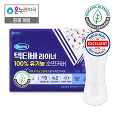 [온누리약국] 텍티바 남녀공용 요실금패드 일자형 속기저귀 100% 유기농, 1개, 30개입, 롱