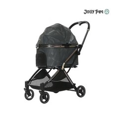 JollyPet Diamond Q自動收折寵物推車(黑/灰色), 1個, 灰色, 灰色