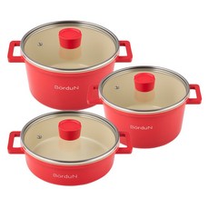 보오든 인덕션 세라믹냄비 3종세트, 1개, 양수20+24cm+전골24cm, 로트