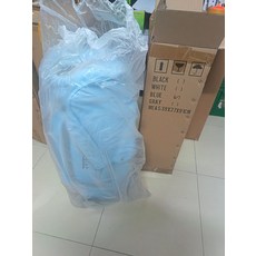 高爾夫推杆包 藍色 容量大 分層多 帶輪子, 如圖所示