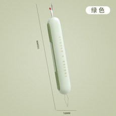 雙頭穿針拆線器 2合1多功能縫紉工具, 1個, 一秒穿針神器【草綠色1個】拆線穿針二合一