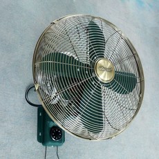 벽걸이 선풍기 레트로 빈티지 엔틱 카페 옛날 옛날, 16인치 벽선풍기-짙은 그린, 기본 색상