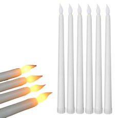 (6개입) LED 스틱캔들 양초 전자 촛불 소품 28cmpjo37AID, LED캔들(건전지별도)
