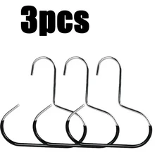 1/3/5PC 원형 링 모자 걸이 오리혀 다용도 후크 8개 디스플레이 스카프 가방 정리대, 05 black 3pc