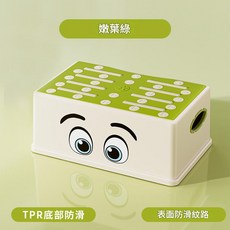 兒童墊腳凳 寶寶洗手檯階凳 刷牙洗臉階梯 馬桶腳踏 小孩洗漱臺踩腳凳, 嫩叶绿 单个凳子, 38*31*258