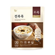 본죽 데워서 바로 먹는 전복죽, 330g, 3개