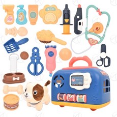 펫케이지 반려동물 미용케어 병원놀이 켄넬 세트, 고양이, 1세트