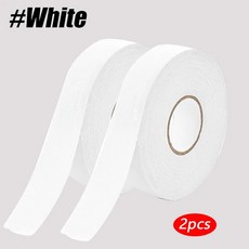 롤 하키 테이프 라크로스 스틱 야구 소프트볼 배트 라켓용 천 구그, 1개, 3. White-2Roll
