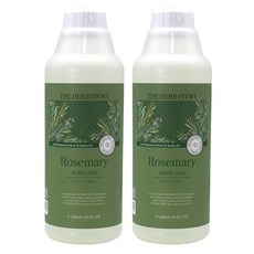 더허브스토리 버블바스 로즈마리, 2개, 1L