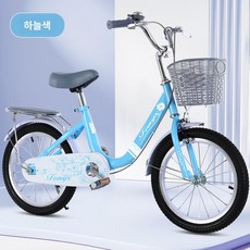 더패스터 20인치자전거 초경량 완제품 저학년 네발 가성비 자전거, 16인치, 1cm, 블루 스탠다드