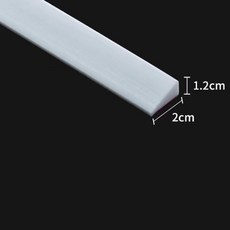 로봇청소기문턱 몰딩 문지방 경사로 받침대 경사대, 화이트 1.2cmx2cm 길이190cm, 1개
