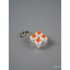 1+4고품질신상피젯키보드버튼스트레스토이 시뮬레이션빵피규어키링, 5개, 4키 블록 빵