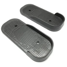 실내 피트니스 장비 플라스틱을 위한 가정용 조정 기계 페달용 풋 페달 자전거 액세서리 운동 1쌍, 01 검정색