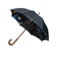 아트박스/헬로레인캣츠 고흐_별이 빛나는 밤2(W) 이중자동우산