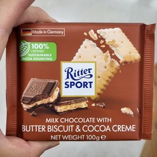 리터스포트 버터 비스킷 초콜릿, 100g, 1개