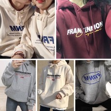 FRNM 刷毛帽T 正韓製 韓國代購 情侶帽T, 1個, 福袋【M-隨機一件】