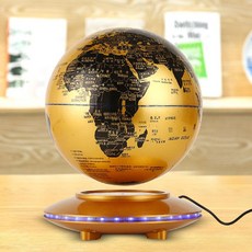 지구본 조명 스마트 자기부상 장식 회화 회전 자기 별자리, 6인치 O자형 골드