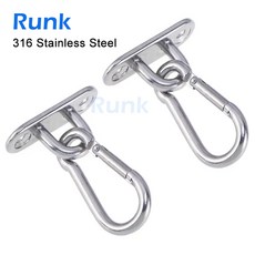 31 스테인리스 헤비 듀티 천장 걸이 후크 세트 스윙 의자 브래킷 하드웨어 도구 벽 마운트 해먹 샌드백, B. M8, 01 M