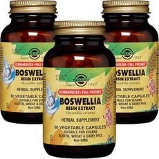 SOLGAR 乳香樹脂萃取素食膠囊, 60顆, 3罐