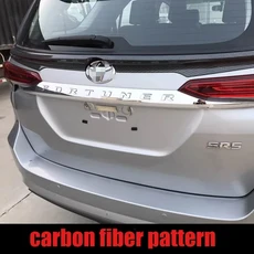 토요타 포츄너 리어윙 미들 트렁크 스포일러 16-24 에 적합, 04 carbon fiber pattern