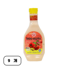 오뚜기 1000아일랜드드레싱, 500g, 9개