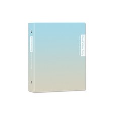 漸層色活頁夾記事本，簡約風格輕巧便攜，多功能內頁選擇，辦公學習日記本, 03夢幻香檳, 1個