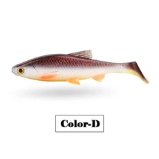 스핀폴 3D 소프트 낚시 루어 플라스틱 스윔베이트 쉐드 패들 T테일 인조 미끼 (파이크 송어 배스 퍼치용, 05 Color D, 01 China Mainland, 04 10cm 10g