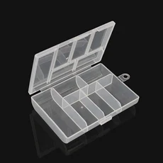 1Pc 다기능 투명 플라스틱 주최자 상자 그리드 컨테이너 공예 스토리지 비즈 주최자 아트 DIY 쥬얼리 새로, 1개, 04 12X8.5X2.3cm