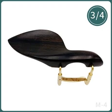 4/4 3/4 1/2 1/4 바이올린 턱받침 설치 클램프 실버/골드 브래킷 나사가 있는 바이올린 턱받침 로즈우드/에, 09 3 - 4 ebony