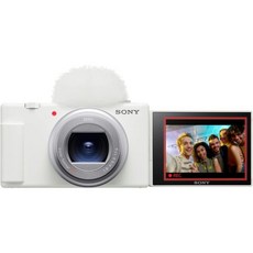 콘텐츠 크리에이터와 브이로거 소니 ZV 1 II 브이로그 카메라 화이트 235106, White